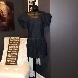 Denim Romper